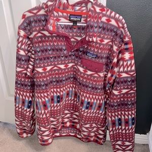 PATAGONIA RARE synchilla snap-t fleece pullover kuta klash in size large
